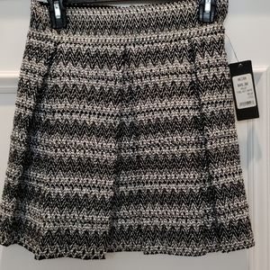 Akira Tinsel Knit Skater Skirt